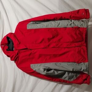 SALE! Lands End Squall Velcro Closure Winter Jacket W Hood "FALTY ZIPPER) (BX37)